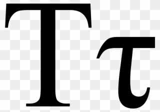 Tau Uc Lc - Greek Letter T Clipart