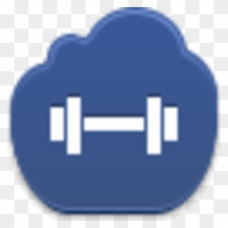Barbell Icon Image - Fitness Symbol Vector Clipart