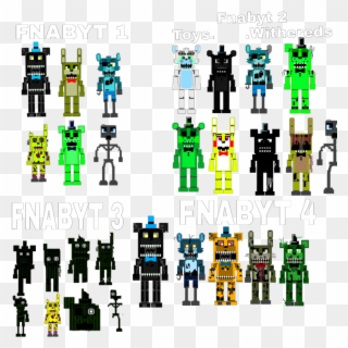 Free To Use Fnabyt Minigame Characters Update Added - Illustration Clipart
