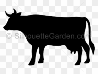 Cow Clipart Silhouette - Animal Silhouette No Background - Png Download