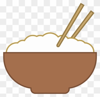 It's A Logo Of Rice Bowl Reduced To An Image Of A - Bowl Of Rice Vector Png Clipart