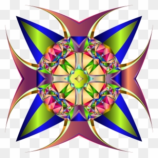 This Free Icons Png Design Of Chromatic Cross - Kaleidoscope Clipart
