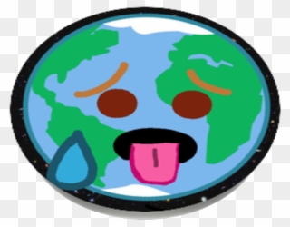 Melting/sweating Earth, Popsockets - Circle Clipart