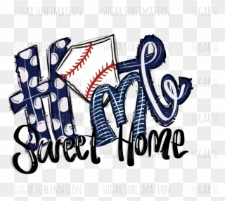 Baseball Home Sweet Home Navy Baseball - Baseball Home Sweet Home Svg Clipart