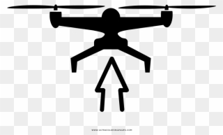 Drone Up Coloring Page - Drone Desenho Clipart