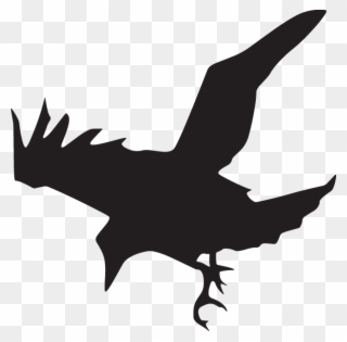 Raven Vector Bird - Raven Silhouette Clipart