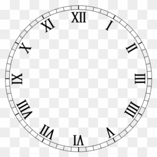 Clock Roman Numerals Number - Relogio Em Algarismo Romano Clipart