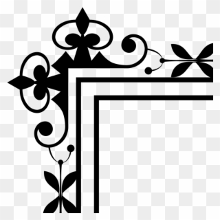 Ornamental Vintage Corner - Picture Frame Clipart