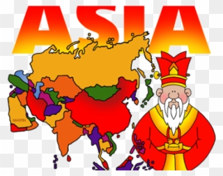 History Clipart Philip Martin - Map Of Asia In Color - Png Download
