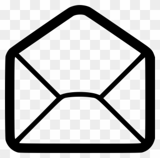 E Open Receive Empty Letter Envelope Postal Comments Clipart
