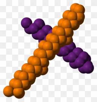 Violet Phosphorus Chains Connecting From Xtal 3d Vdw Clipart