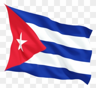 Cuba Flag Heart Shape - Cuba Flag Waving Png Clipart