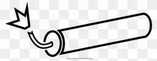 Dynamite Coloring Page - Line Art Clipart