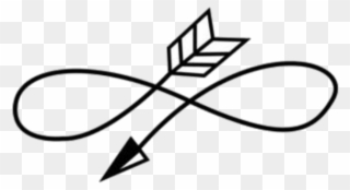 #infinity #infinityarrow #arrow - Infinity Arrow Tattoo Design Clipart