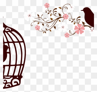 Love Birds In Cage Clipart - Png Download