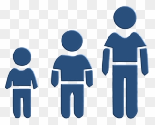 A Size For Everyone - Transparent Age Group Icon Clipart