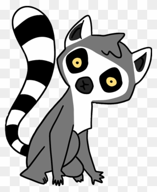 #lemur #animal #cuteanimal @'raghad #freetoedit - Ring Tailed Lemur Cartoon Clipart