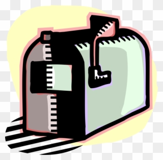 Vector Illustration Of Letter Box Or Mailbox Receptacle Clipart