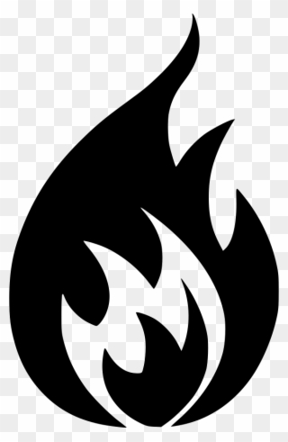 Fire Icon Png Transparent Background - Fire Hazard Sign Png Clipart