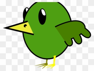 Red Headed Finch Clipart Cartoon - Cartoon Green Bird - Png Download