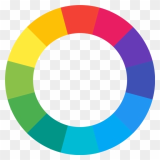 Colours That Are Right Next To Each Other On The Colour - Transparent Background Color Wheel Transparent Clipart