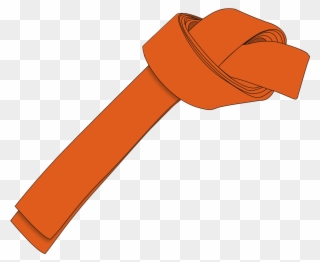 Ichf Orange Belt 8th Gup Large - Black Belt Vector Clipart