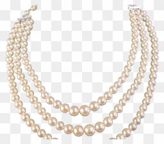 Necklace Clipart Pearl Strand - Necklace - Png Download