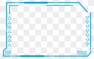Tech Border Blue Futuristic Png And Psd - Transparent Tech Border Clipart