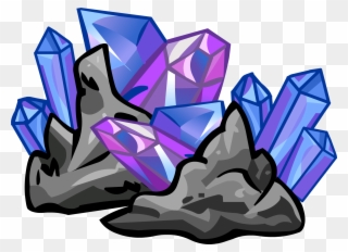 Crystal Clipart Purple Crystal - Club Penguin Crystal - Png Download