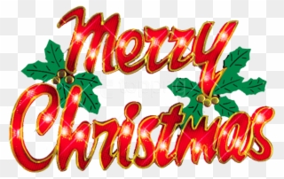 Merry Christmas Text Decor Png Clipart - Merry Christmas Png Logo Transparent Png