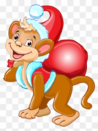 The Symbol Of Monkey - Monkey 2016 Year Cartoon Clipart