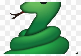 Snake Emoji This Green Snakes Coiled Body And Forked - Taylor Swift Is A Snake Clipart