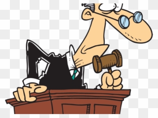 Hammer Clipart Judgement - Judge Funny Cartoon - Png Download
