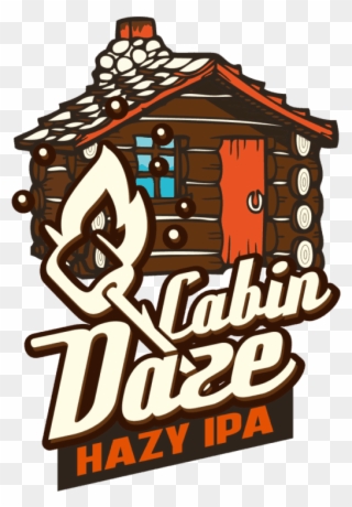 Cabin Daze Hazy Ipa Logo - Illustration Clipart