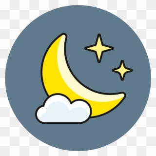 03 Night Time - Moon Clipart