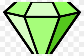 Green Diamond Clipart - Png Download