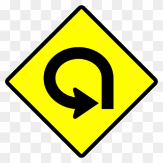 New Sign Png - U Turn Traffic Sign Clipart