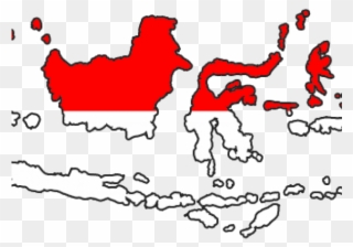 Map Clipart Indonesia - Indonesia Map And Flag - Png Download