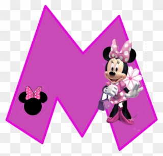 Minnie Free Alphabet In Purple - Minnie Mouse Alphabet S Clipart
