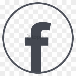 Free Png White Circle Facebook Icon - Portable Network Graphics Clipart