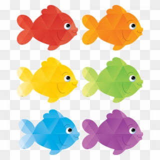 Goldfish Clipart Colorful Fish - Colored Fish To Cut Out - Png Download