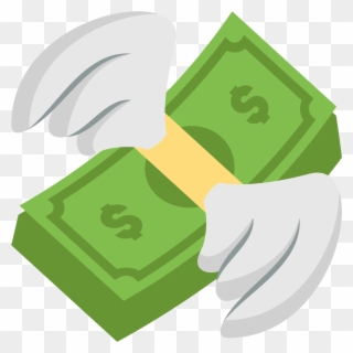 Make It Rain Png , Png Download - Emoji Flying Money Png Clipart