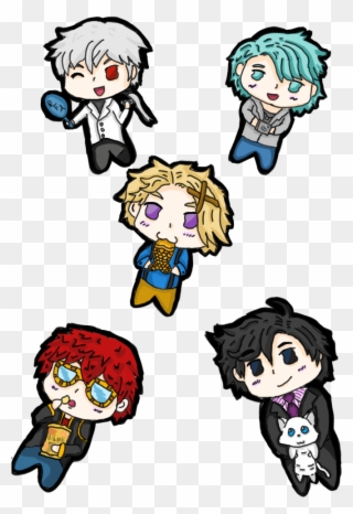 Mystic Messenger Yoosung Jumin Han 707 V Zen Chibis Clipart