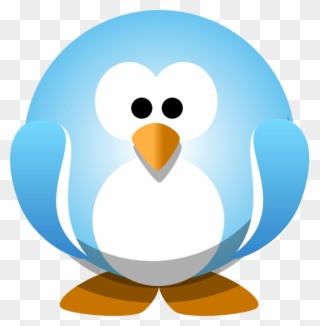 Penguin Clipart Fishing - Blue Penguin Clip Art - Png Download