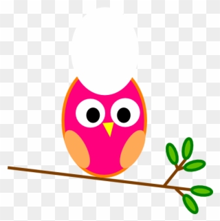 Pink Owl Clip Art - Clip Art Cute Owl - Png Download
