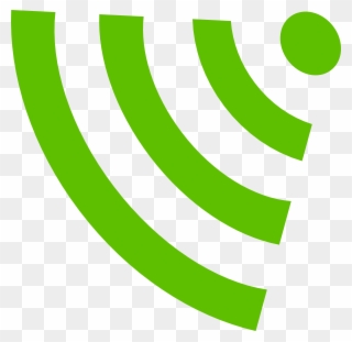 Codes For Insertion - Green Wifi Signal Png Clipart
