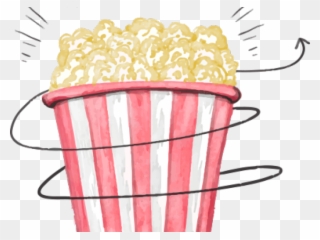 Argentina Clipart Popcorn - Watercolor Cinema - Png Download