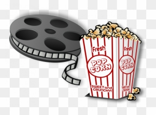 Movie And Popcorn Cartoon Clipart