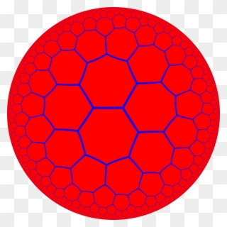 Heptagonal Tiling Of The Poincaré Disk Representing - 8 3 Hyperbolic Tiling Clipart