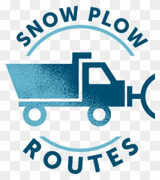 Snow Plow Routes - Graphic Design Clipart